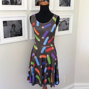 Color Pencil Halter Dress